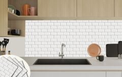 FAYANS ÜSTÜ PVC KAPLAMA 30 X 30  METRO KARO DESENLİ - 849