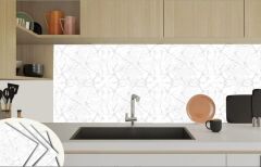 FAYANS ÜSTÜ PVC KAPLAMA 30 X 30  SİLVER MERMER DESENLİ - 854