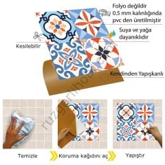 FAYANS ÜSTÜ PVC KAPLAMA 30 X 30 MEKSİKA - 010 -186