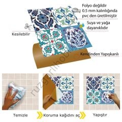 FAYANS ÜSTÜ PVC KAPLAMA 30 X 30 ÇİNİ - 010 - 188