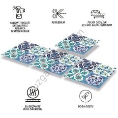 FAYANS ÜSTÜ PVC KAPLAMA 30 X 30 ÇİNİ - 010 - 188