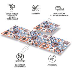 FAYANS ÜSTÜ PVC KAPLAMA 30 X 30 MEKSİKA - 019 -191