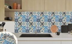 FAYANS ÜSTÜ PVC KAPLAMA 30 X 30 ETNİK KARO DESENLİ - 229