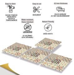 FAYANS ÜSTÜ PVC KAPLAMA 30 X 30 JAPON KARO DESENLİ - 231