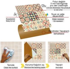 FAYANS ÜSTÜ PVC KAPLAMA 30 X 30 JAPON KARO DESENLİ - 231