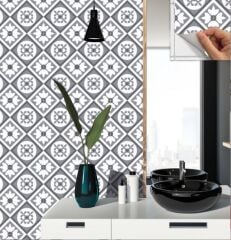 FAYANS ÜSTÜ PVC KAPLAMA 30 X 30 Geometrik 029  KARO DESENLİ - 234