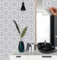 FAYANS ÜSTÜ PVC KAPLAMA 30 X 30 Geometrik 030  KARO DESENLİ - 235