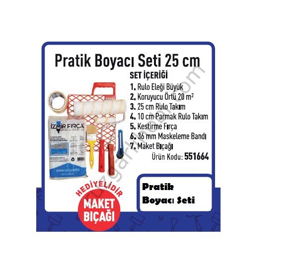 PRATİK BOYACI SETİ 25 CM