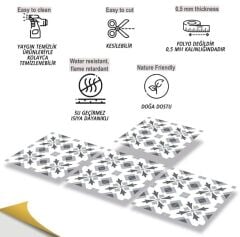 FAYANS ÜSTÜ PVC KAPLAMA 30 X 30 Geometrik 032  KARO DESENLİ - 237