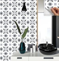 FAYANS ÜSTÜ PVC KAPLAMA 30 X 30 Geometrik 032  KARO DESENLİ - 237