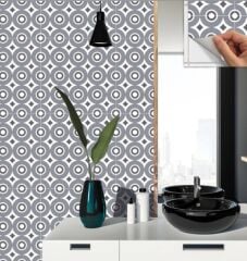 FAYANS ÜSTÜ PVC KAPLAMA 30 X 30 Geometrik 033  KARO DESENLİ - 238