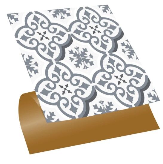 FAYANS ÜSTÜ PVC KAPLAMA 30 X 30 Geometrik 036  KARO DESENLİ - 241