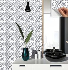 FAYANS ÜSTÜ PVC KAPLAMA 30 X 30 Geometrik 036  KARO DESENLİ - 241