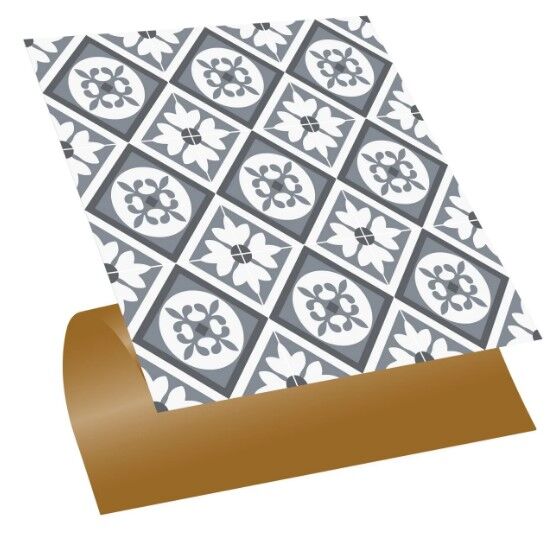 FAYANS ÜSTÜ PVC KAPLAMA 30 X 30 Geometrik 038  KARO DESENLİ - 243