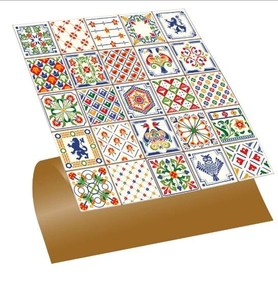 FAYANS ÜSTÜ PVC KAPLAMA 30 X 30 MODERN KARO DESENLİ - 244