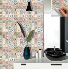 FAYANS ÜSTÜ PVC KAPLAMA 30 X 30 MODERN KARO DESENLİ - 244