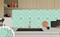 FAYANS ÜSTÜ PVC KAPLAMA 30 X 30 SOLO YEŞİL DESENLİ - 245