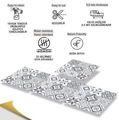 FAYANS ÜSTÜ PVC KAPLAMA 30 X 30 GEOMETRİ  019 - 582