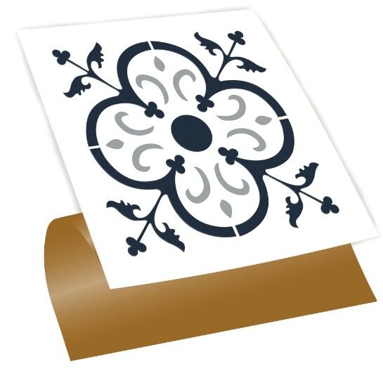 FAYANS ÜSTÜ PVC KAPLAMA 30 X 30   BEYAZ SOLO FAS DESEN - 298