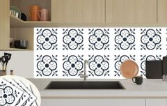 FAYANS ÜSTÜ PVC KAPLAMA 30 X 30   BEYAZ SOLO FAS DESEN - 298