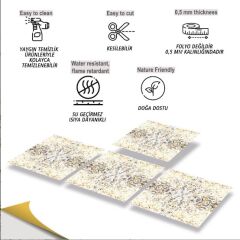 FAYANS ÜSTÜ PVC KAPLAMA 30 X 30  MERMER 011 DESENLİ - 836