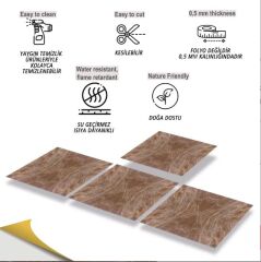 FAYANS ÜSTÜ PVC KAPLAMA 30 X 30  MERMER 015 DESENLİ - 840