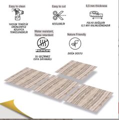 FAYANS ÜSTÜ PVC KAPLAMA 30 X 30  MERMER 016 DESENLİ - 841