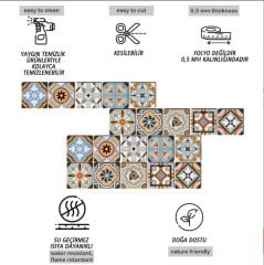 Kendinden Yapışkanlı Fas 2 Dekoratif Mini Pvc Karo 198