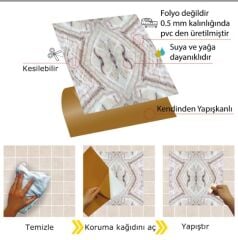FAYANS ÜSTÜ PVC KAPLAMA 30 X 30  MERMER 018 DESENLİ - 843