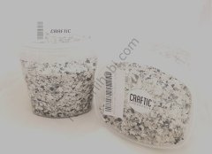 Paletto Terrazo Epoksi Flake ( Beyaz / Siyah )