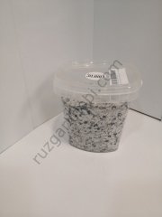 Paletto Terrazo Epoksi Flake ( Beyaz / Siyah )