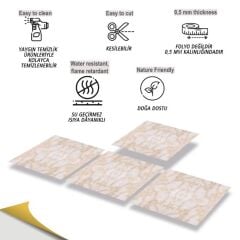 FAYANS ÜSTÜ PVC KAPLAMA 30 X 30  MERMER 019 DESENLİ - 844