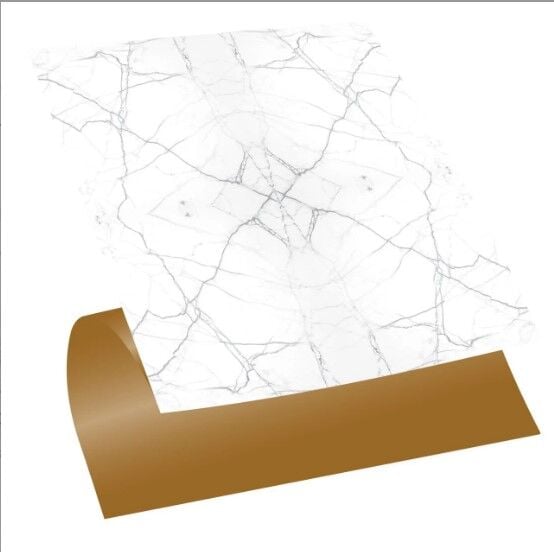 FAYANS ÜSTÜ PVC KAPLAMA 30 X 30  MERMER BEYAZ DESENLİ - 846