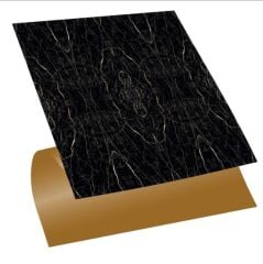 FAYANS ÜSTÜ PVC KAPLAMA 30 X 30  MERMER SİYAH DESENLİ - 847