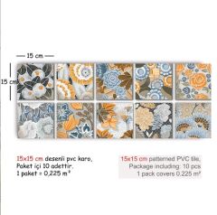 Kendinden Yapışkanlı Fas 5 Dekoratif Mini Pvc Karo 200
