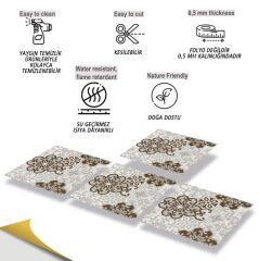 FAYANS ÜSTÜ PVC KAPLAMA 30 X 30  SALON DESENLİ - 851