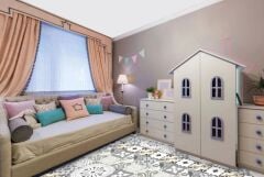 Kendinden Yapışkanlı İNGİLİZ Dekoratif Mini Pvc Karo 201