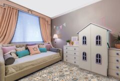 Kendinden Yapışkanlı KAYISI Dekoratif Mini Pvc Karo 202