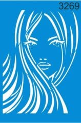 Stencıl Gizemli Kadın Desen - 3269