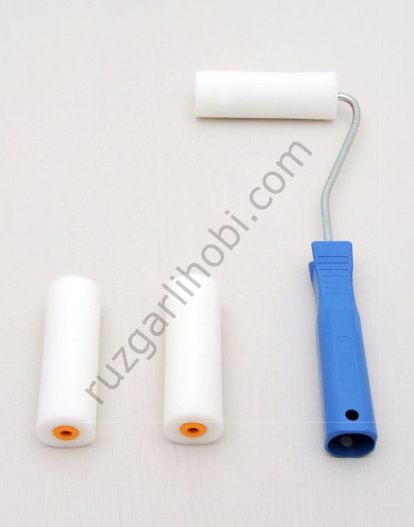 Sünger Parmak Rulo Saplı 5 CM ( 2 Ad Yedekli )