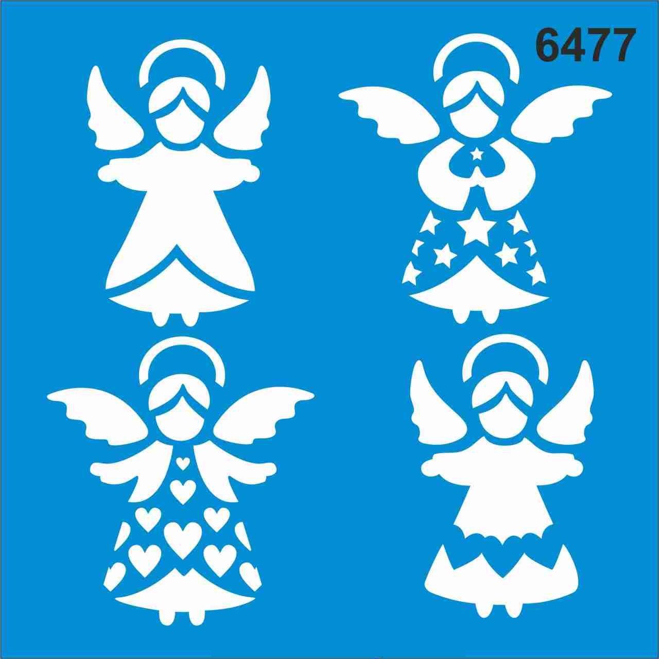 Stencıl Melek Desen - 6477