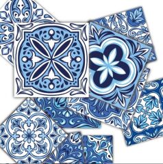 Kendinden Yapışkanlı MAVİLİM Dekoratif Mini Pvc Karo 204