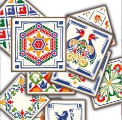 Kendinden Yapışkanlı OYUN DESENLİ Dekoratif Mini Pvc Karo 205