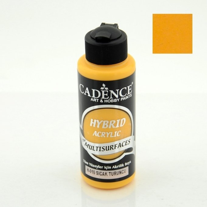 H-010 Sıcak Turuncu Hybrid Akrilik Multisurfaces 120 ml