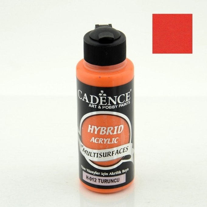 H-012 Turuncu Hybrid Akrilik Multisurfaces 120 ml