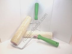 Kadife Moher Vernik Rulosu 25cm  Saplı Takım