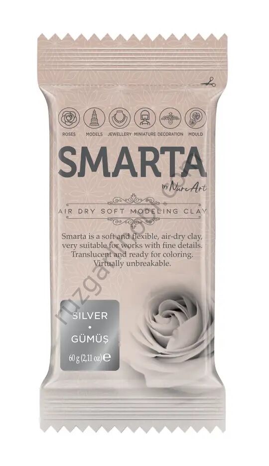 HAVAYLA KURUYAN MODELLEME HAMURU METALİK GÜMÜŞ 60 GR