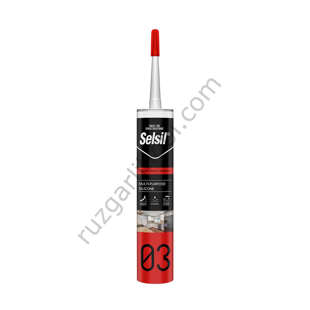 Genel Amaçlı Silikon Cephe 280 ML Alüminyum Gri Renk