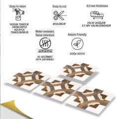 Kendinden Yapışkanlı ( 004 ) Ahşap Desenli Pvc Karo 224