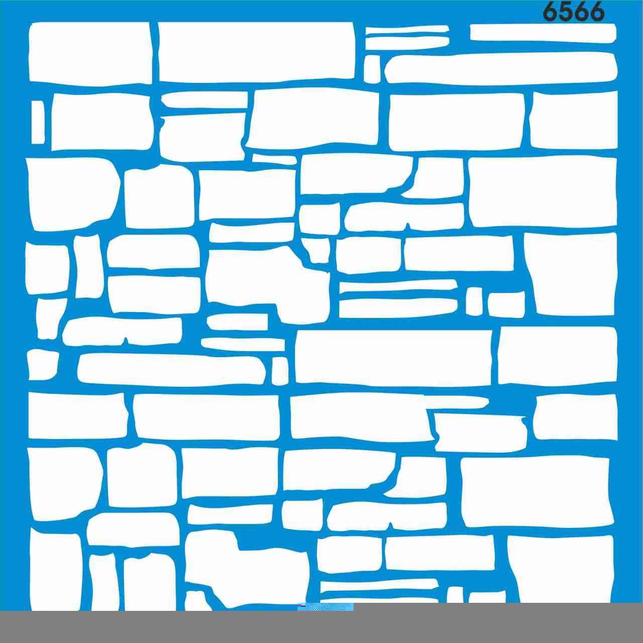 Stencıl Duvar Desen - 6566